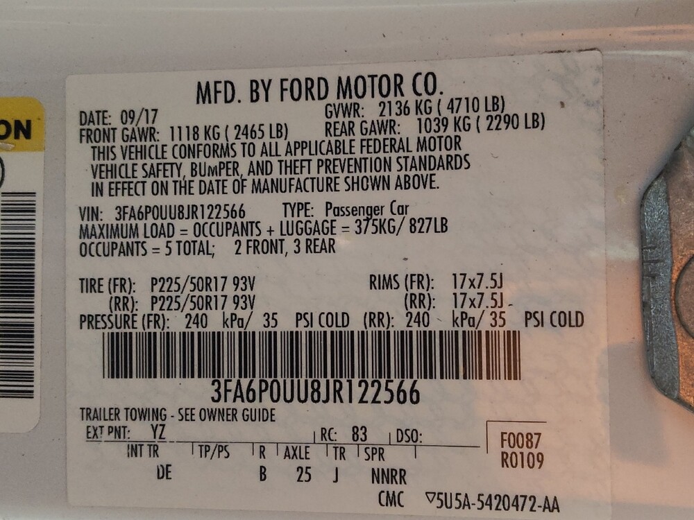 2018 Ford Fusion in Greensboro, NC 27407 - 18083209 33