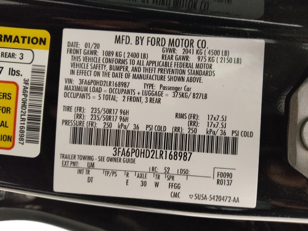 2020 Ford Fusion in Lakewood, CO 80215 - 18083219 33