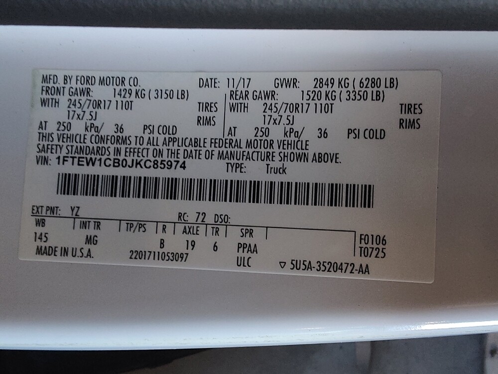 2018 Ford F150 in Lauderdale Lakes, FL 33313 - 18083302 33