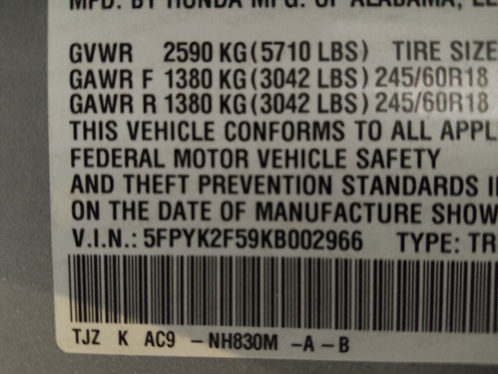 2019 Honda Ridgeline in Macon, GA 31210 - 18083318 33