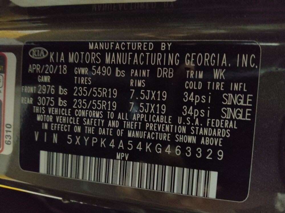 2019 Kia Sorento in Union City, GA 30291 - 18083342 33