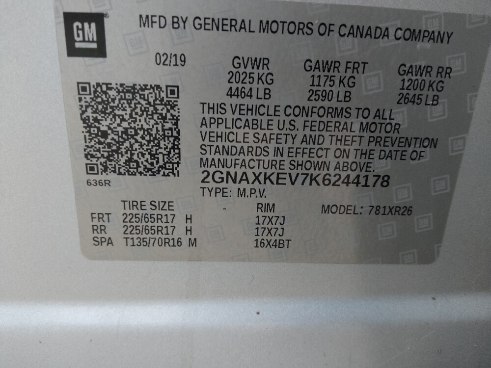 2019 Chevrolet Equinox in Union City, GA 30291 - 18083348 33