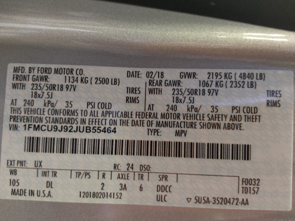 2018 Ford Escape in Fort Myers, FL 33907 - 18083393 33