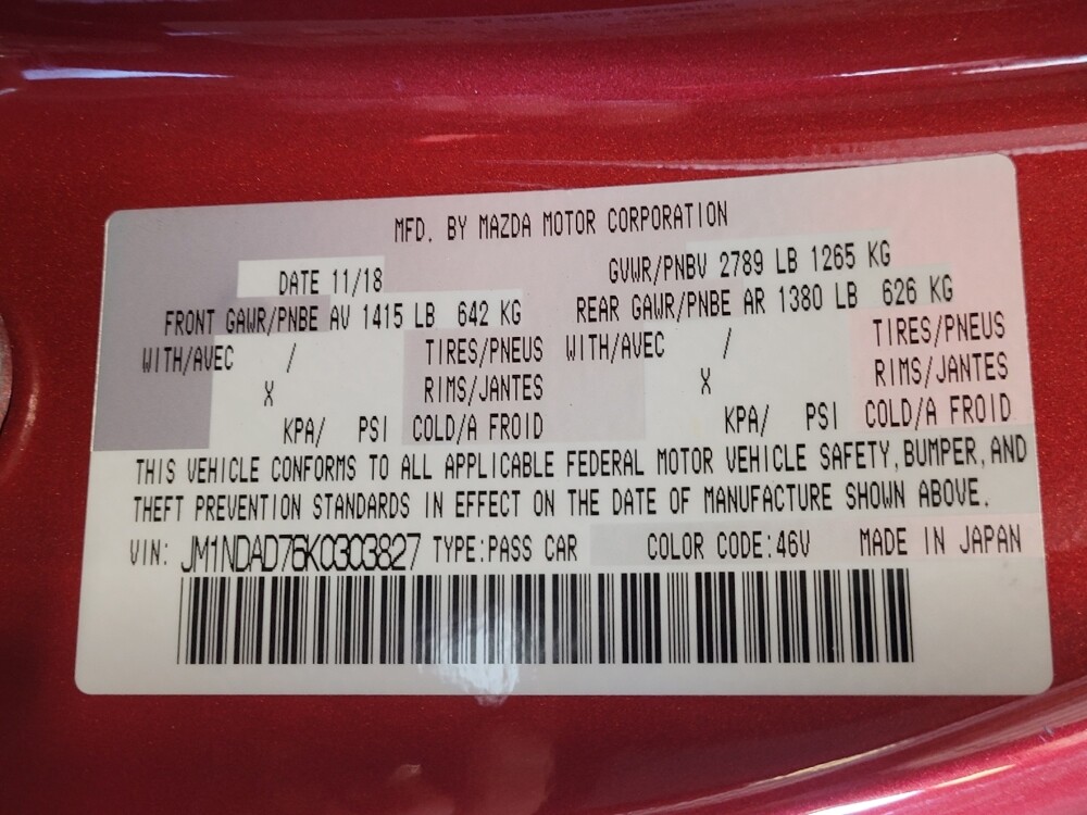 2019 MAZDA MX-5 Miata in Jacksonville, FL 32225 - 18083411 33