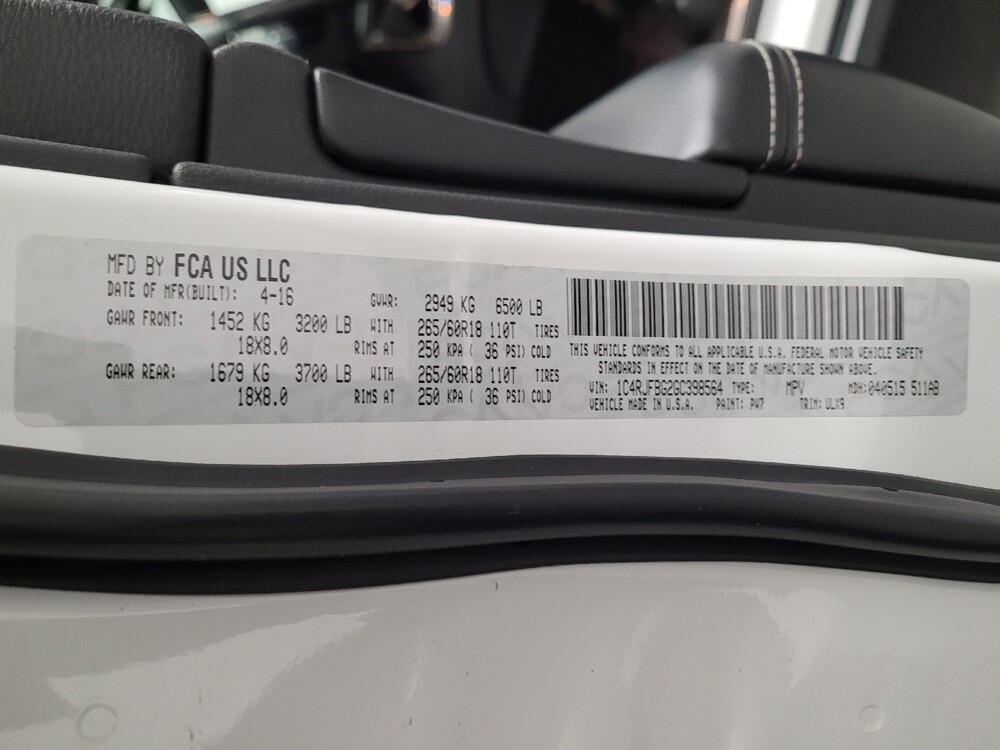 2016 Jeep Grand Cherokee in El Cajon, CA 92020 - 18083476 33