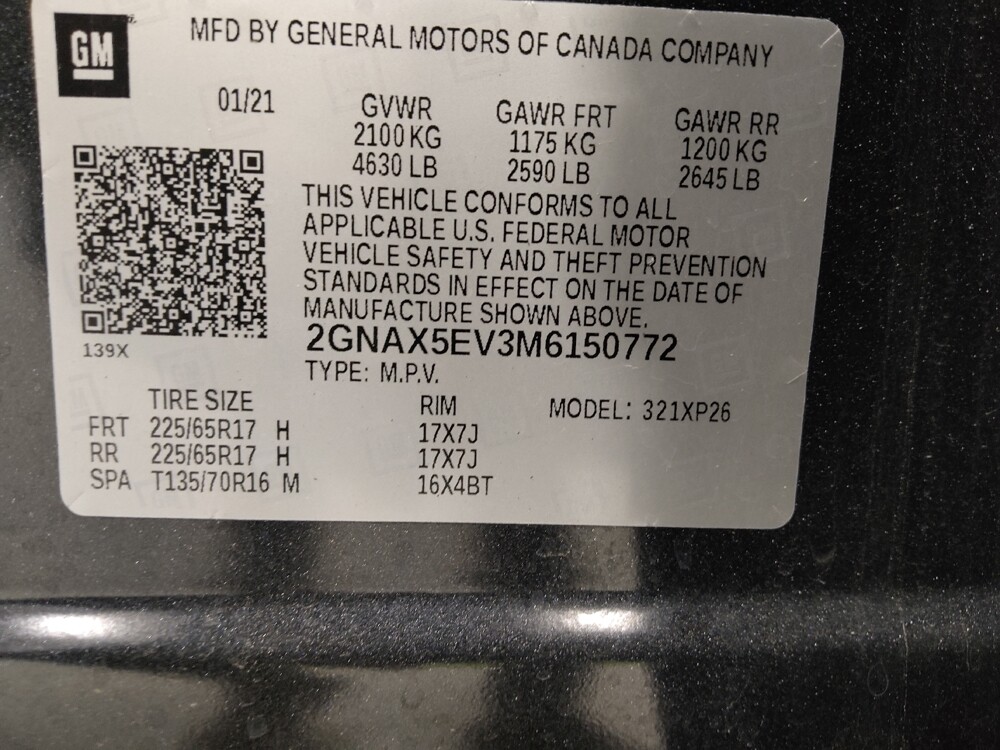 2021 Chevrolet Equinox in Union City, GA 30291 - 18083488 33