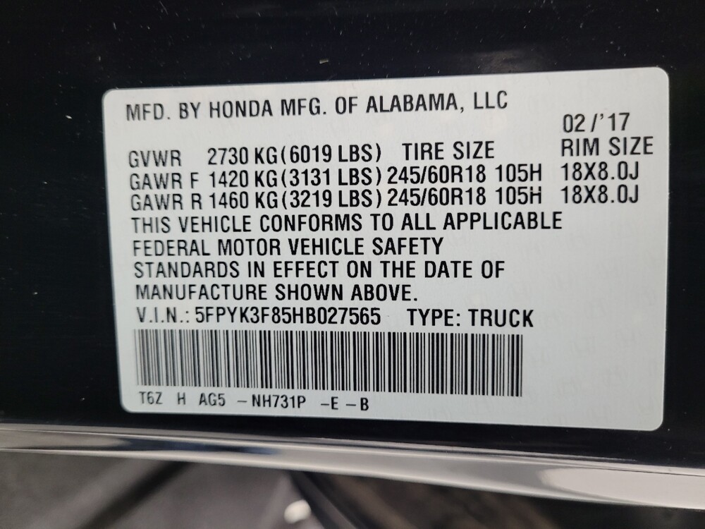 2017 Honda Ridgeline in Las Vegas, NV 89104 - 18083538 33