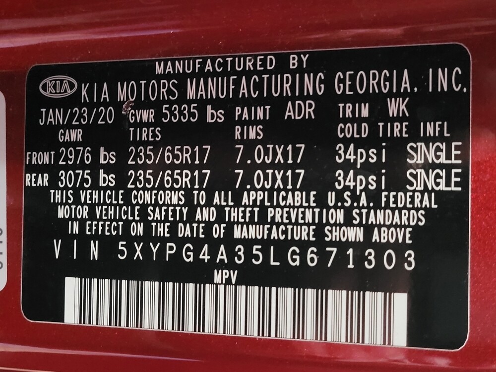 2020 Kia Sorento in Gainesville, FL 32609 - 18083558 33