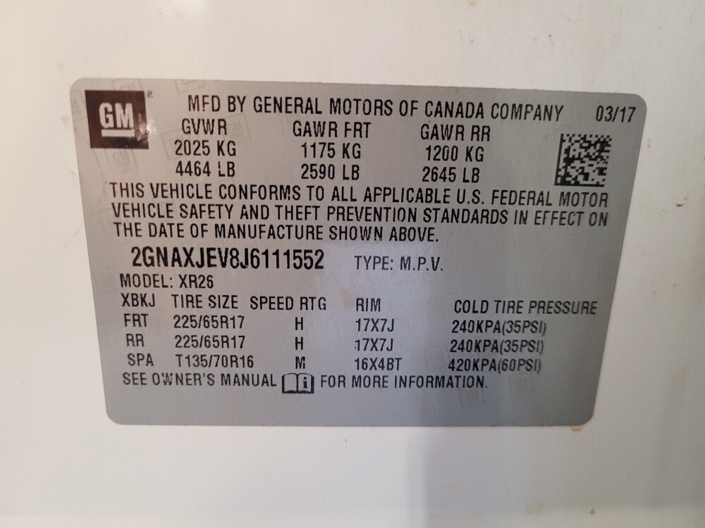 2018 Chevrolet Equinox in Conway, SC 29526 - 18083562 33