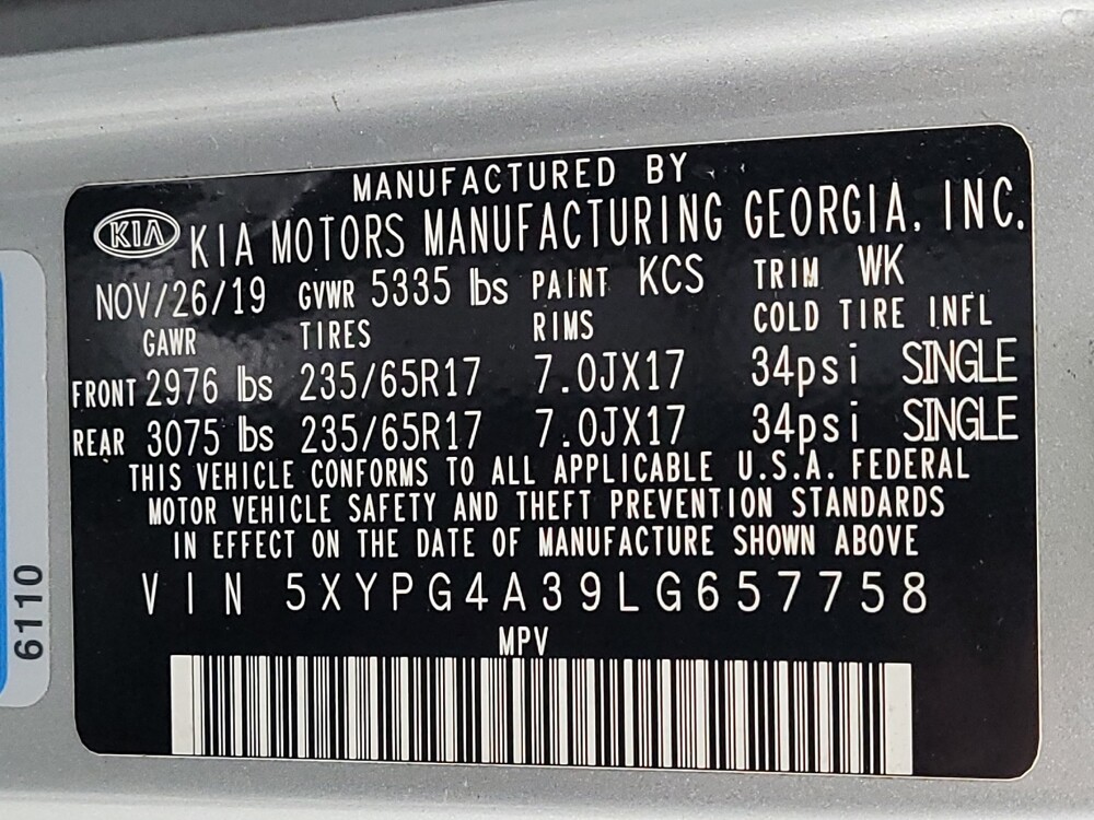 2020 Kia Sorento in Jacksonville, FL 32210 - 18083564 33