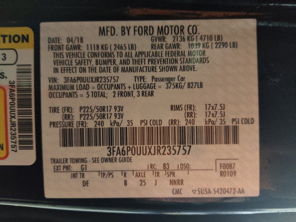 2018 Ford Fusion in Columbia, SC 29210 - 18083581 33