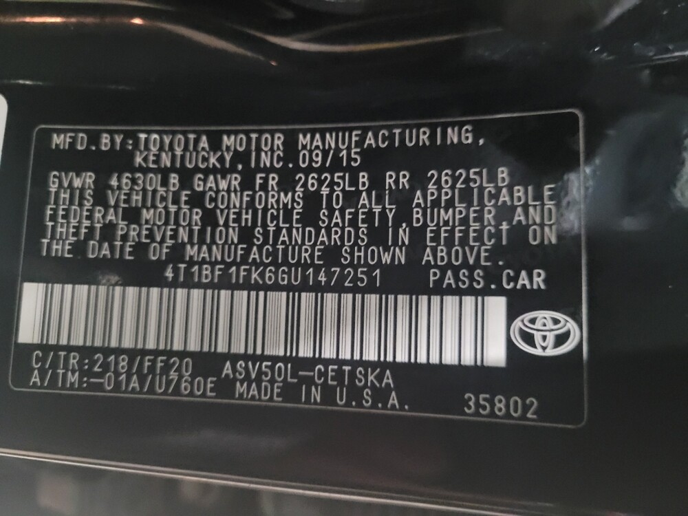 2016 Toyota Camry in Pittsburgh, PA 15236 - 18083635 33