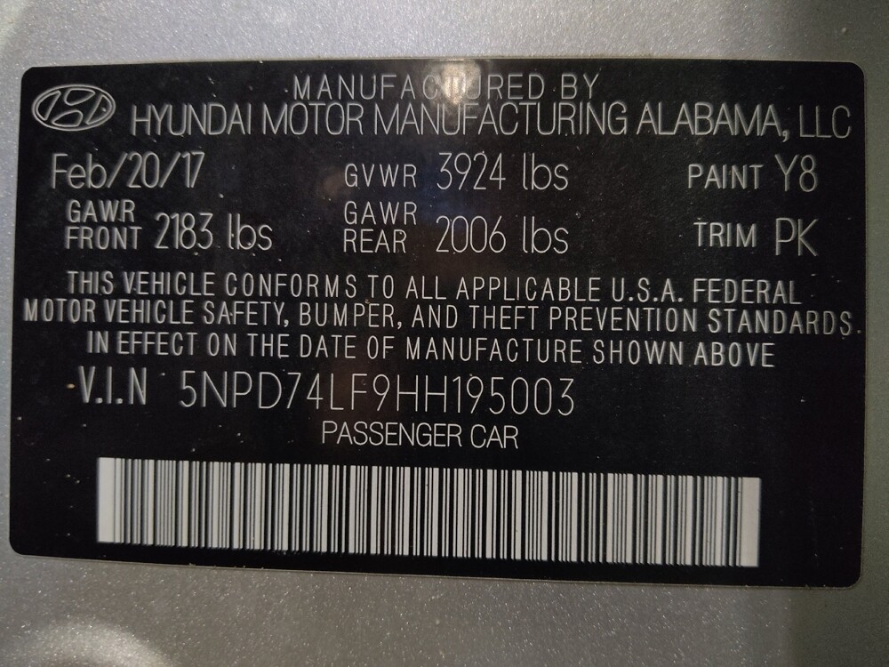 2017 Hyundai Elantra in Gainesville, FL 32609 - 18083661 33