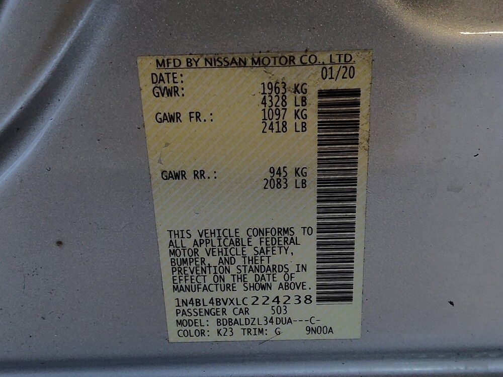 2020 Nissan Altima in Conway, SC 29526 - 18083666 33