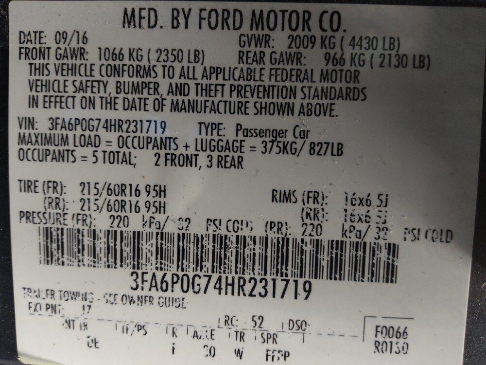 2017 Ford Fusion in Baton Rouge, LA 70816 - 18083675 33