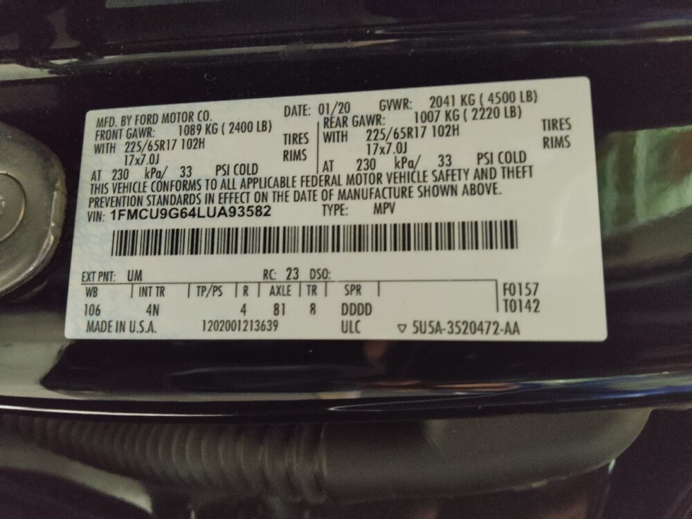 2020 Ford Escape in Marietta, GA 30062 - 18083748 33