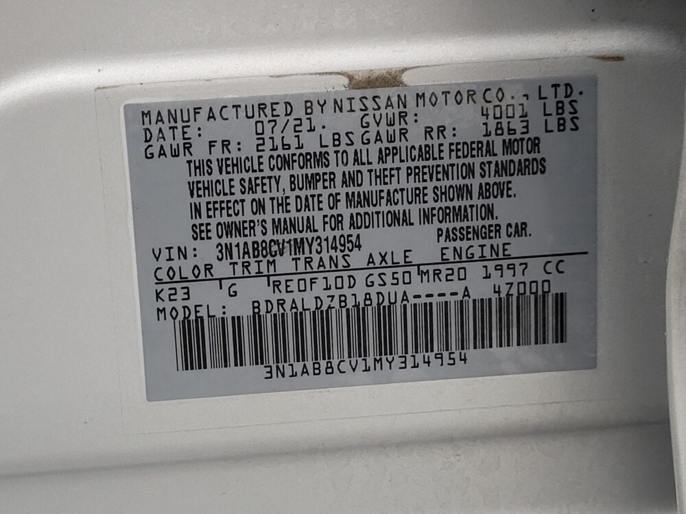 2021 Nissan Sentra in Glendale, AZ 85301 - 18083767 33