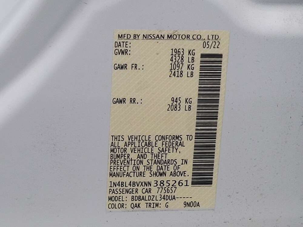 2022 Nissan Altima in Huntsville, AL 35816 - 18083785 33