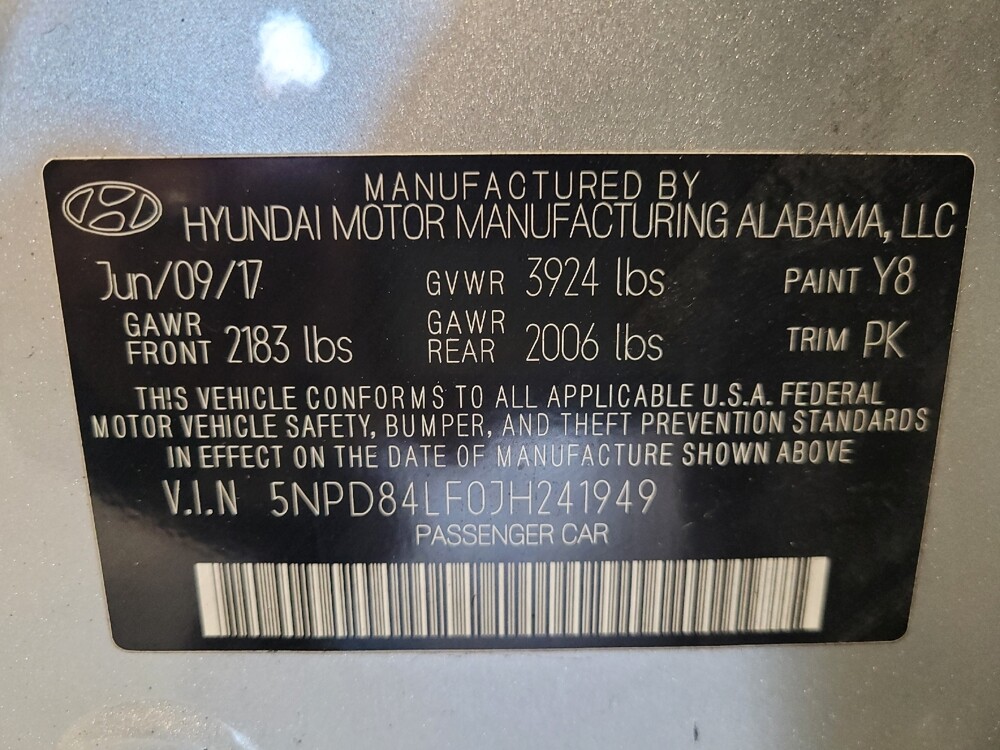 2018 Hyundai Elantra in West Palm Beach, FL 33409 - 18083855 33