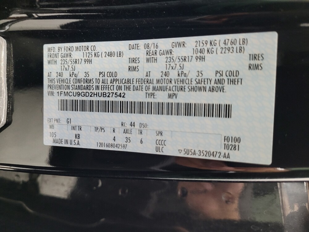 2017 Ford Escape in Reno, NV 89502 - 18083985 33