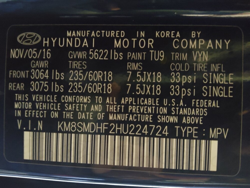 2017 Hyundai Santa Fe in Tyler, TX 75701 - 18084030 33