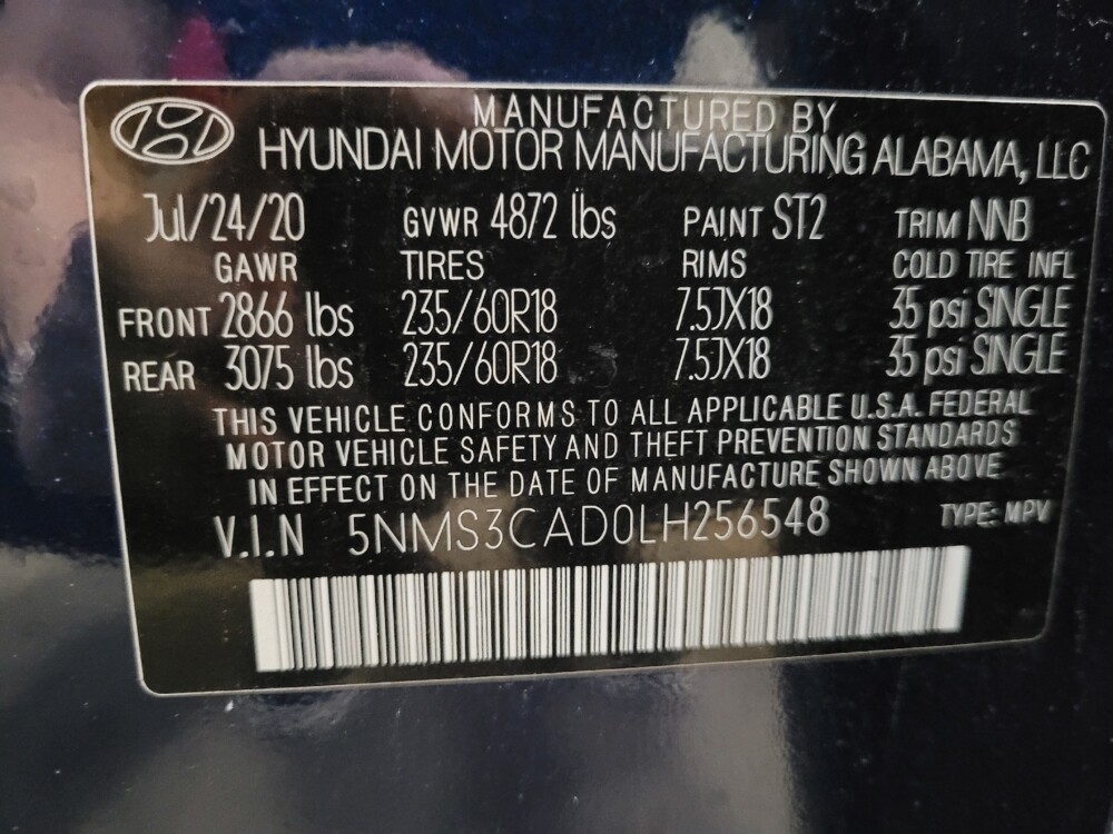 2020 Hyundai Santa Fe in Williamstown, NJ 8094 - 18084086 33