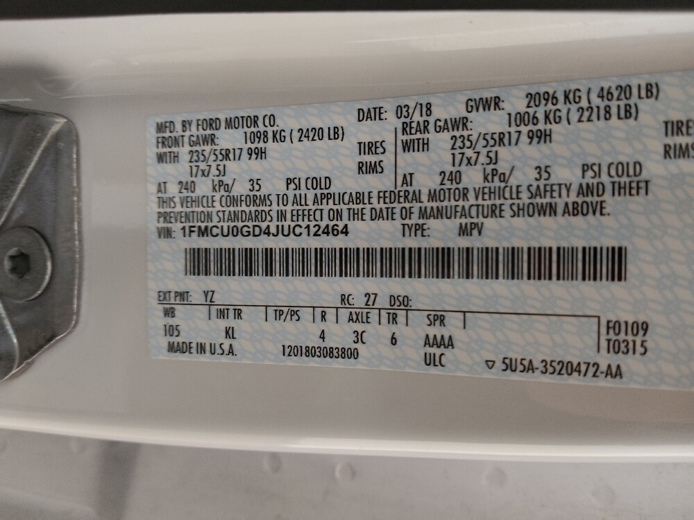 2018 Ford Escape in Madison, TN 37115 - 18084123 33