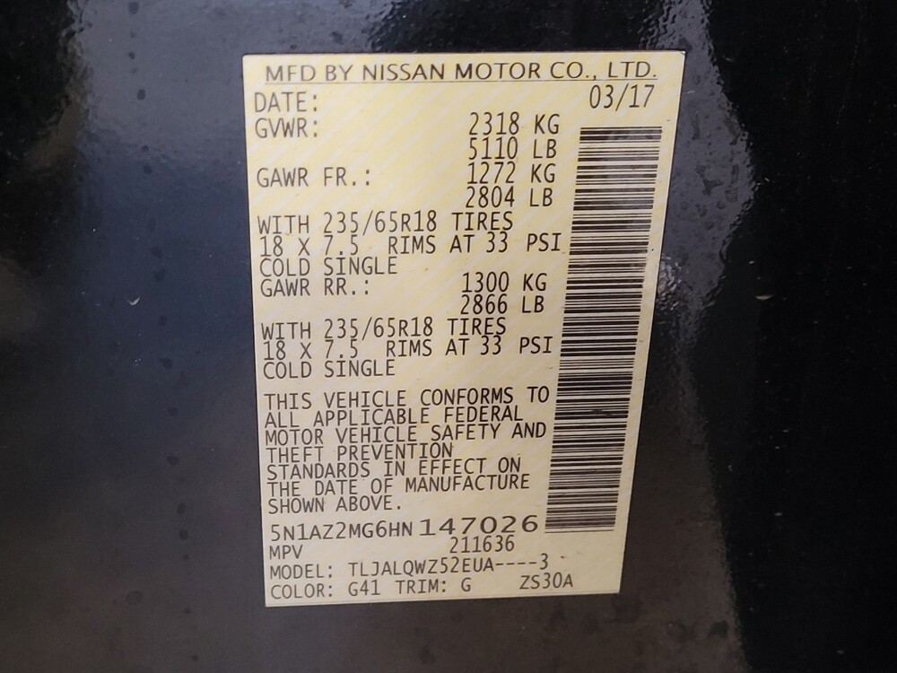 2017 Nissan Murano in Savannah, GA 31419 - 18084188 33