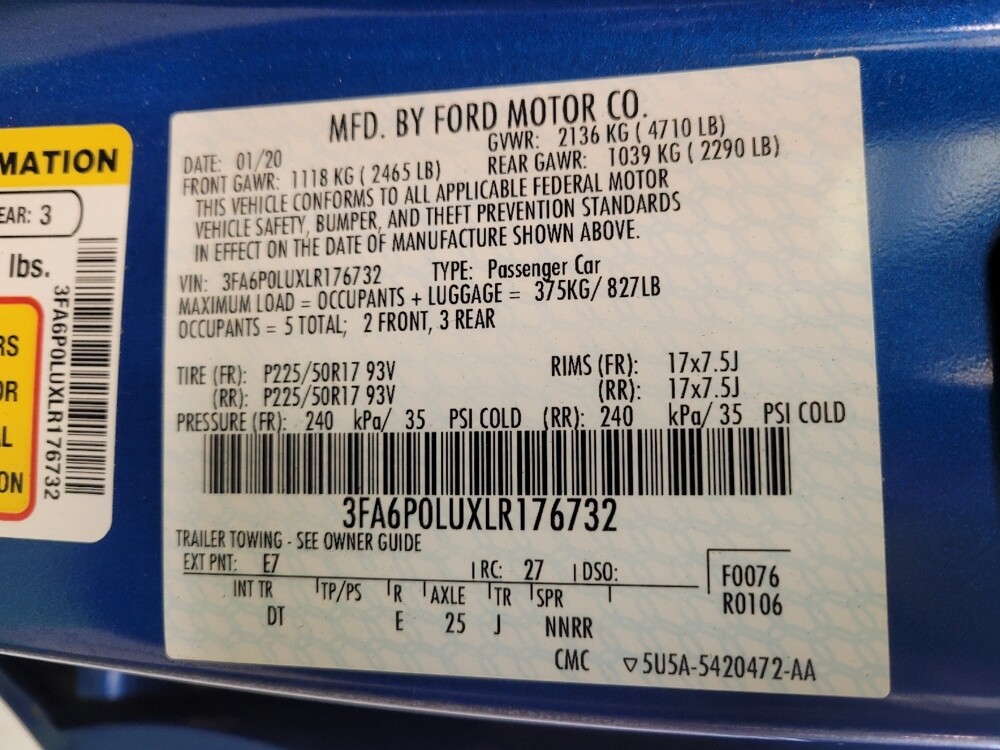 2020 Ford Fusion in Lexington, KY 40509 - 18084209 33