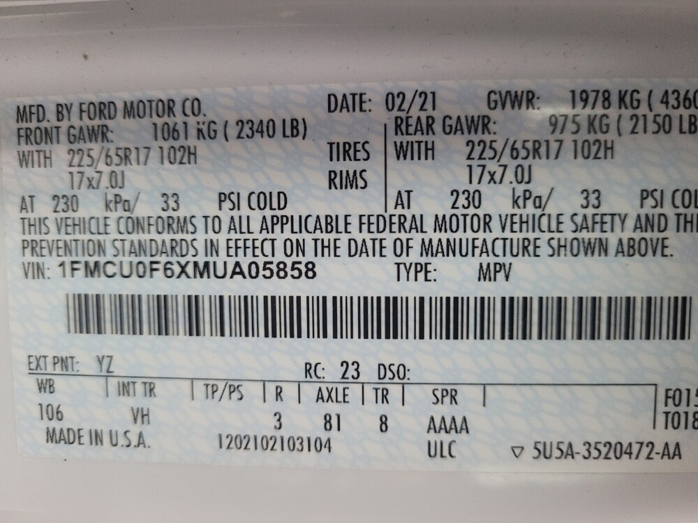 2021 Ford Escape in Antioch, TN 37013 - 18084264 33