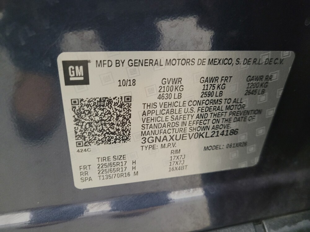 2019 Chevrolet Equinox in Madison, TN 37115 - 18084274 33