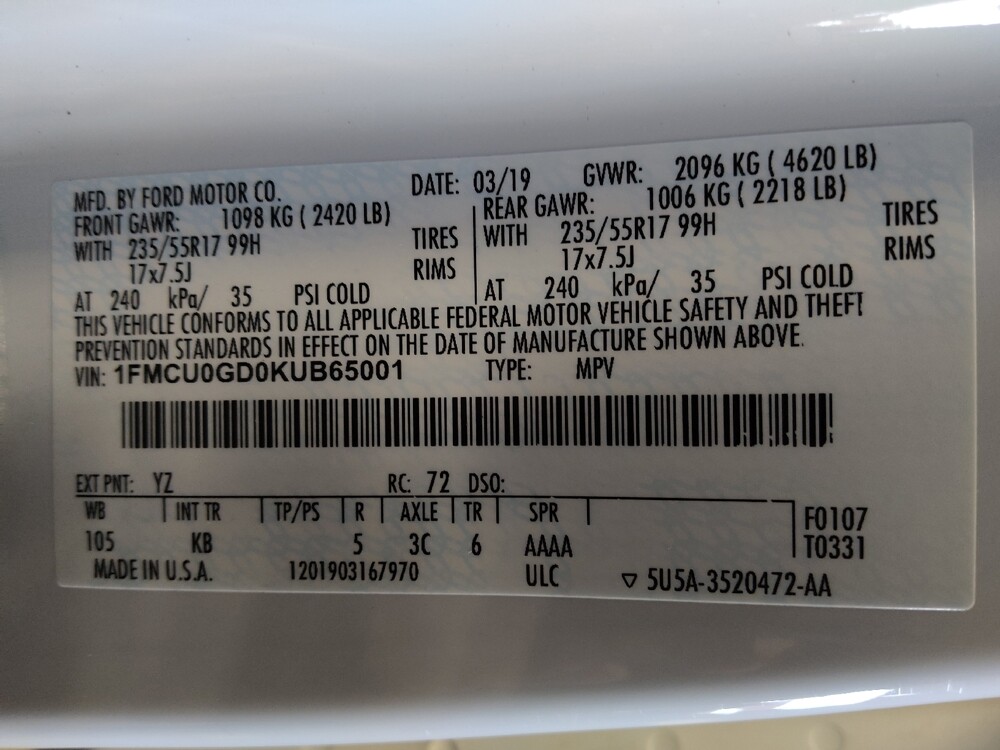 2019 Ford Escape in Hialeah, FL 33014 - 18084310 33