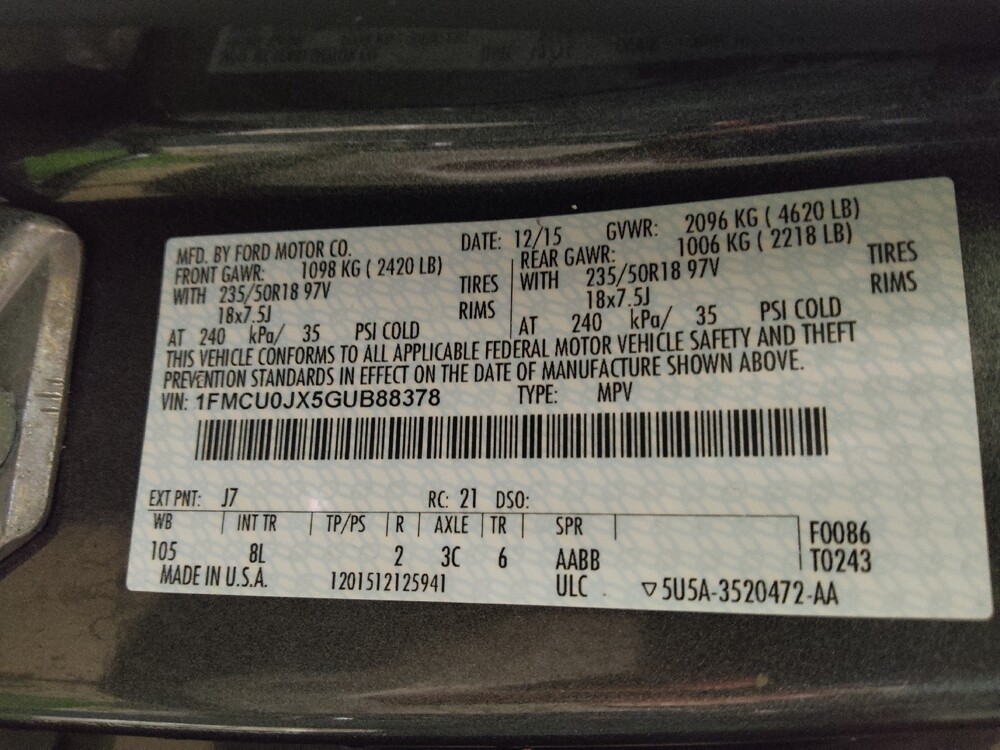 2016 Ford Escape in Stone Mountain, GA 30083 - 18084322 33