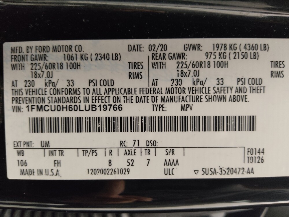 2020 Ford Escape in Houston, TX 77034 - 18084339 33