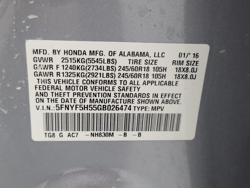 2016 Honda Pilot in Las Vegas, NV 89102 - 18084349 33