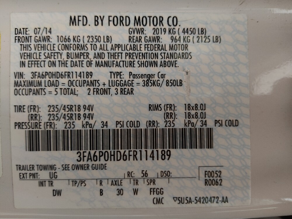 2015 Ford Fusion in Colorado Springs, CO 80909 - 18084369 33