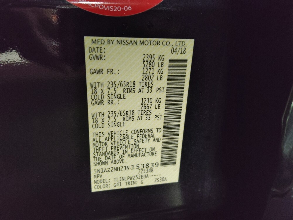 2018 Nissan Murano in Macon, GA 31210 - 18084409 33