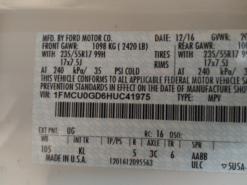 2017 Ford Escape in Conyers, GA 30094 - 18084420 33