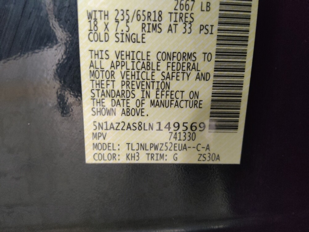 2020 Nissan Murano in Union City, GA 30291 - 18084538 33