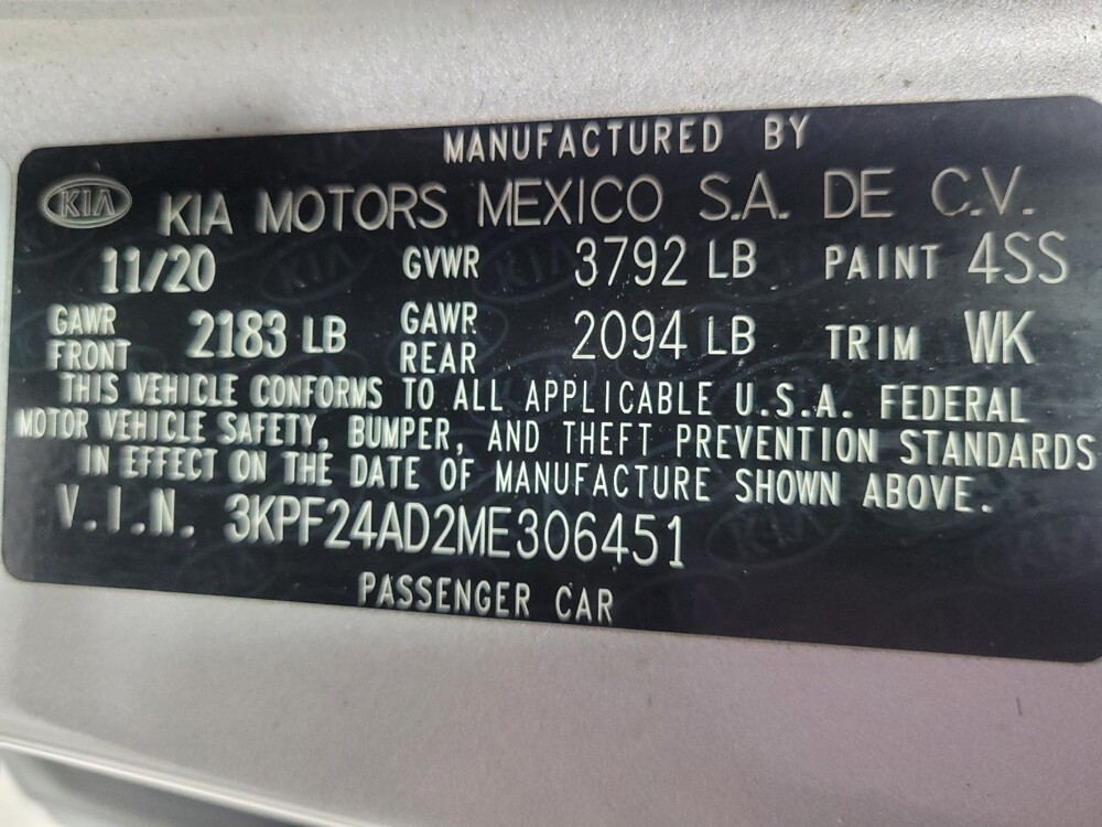 2021 Kia Forte in Union City, GA 30291 - 18084541 33