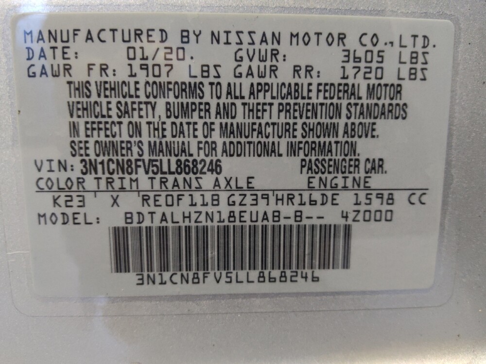 2020 Nissan Versa in Glendale, AZ 85301 - 18084561 33