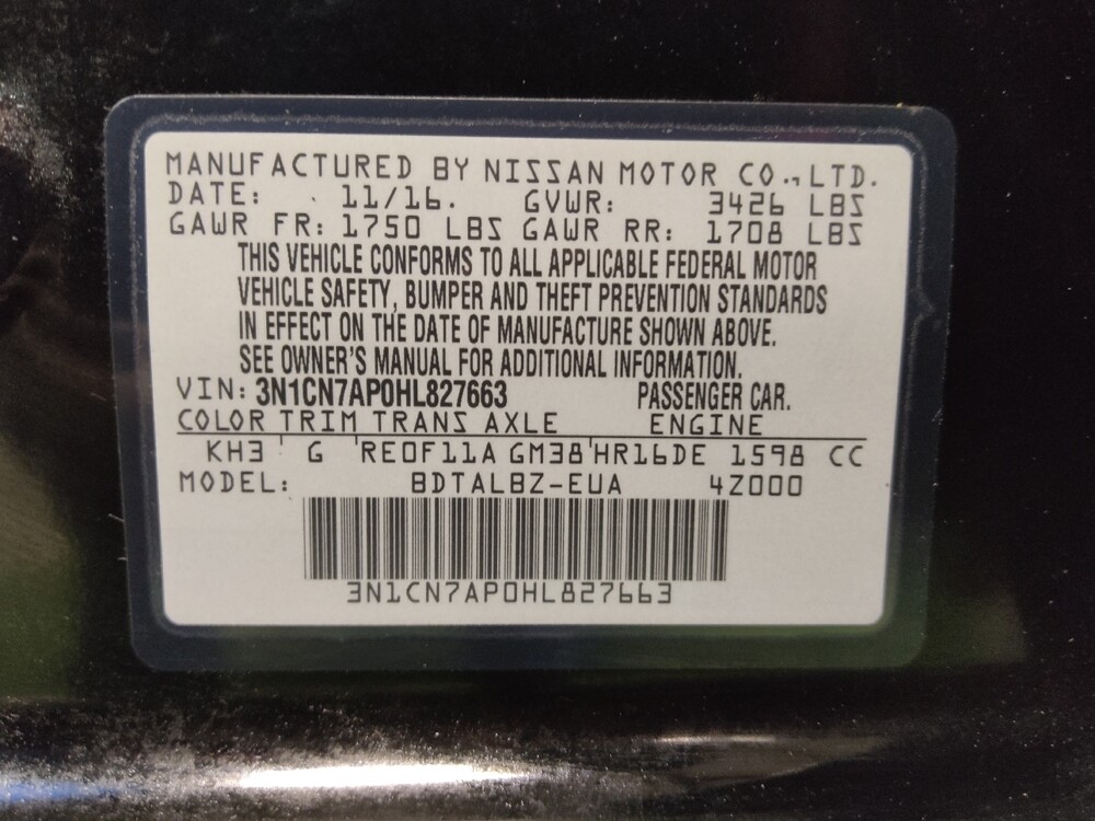 2017 Nissan Versa in Bradenton, FL 34207 - 18084564 33