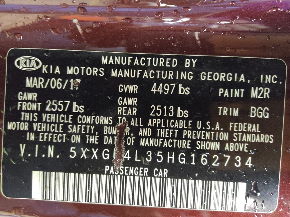 2017 Kia Optima in Lakeland, FL 33815 - 18084569 33