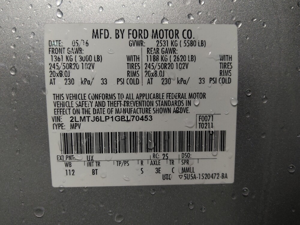 2016 Lincoln MKX in Tallahassee, FL 32304 - 18084573 33