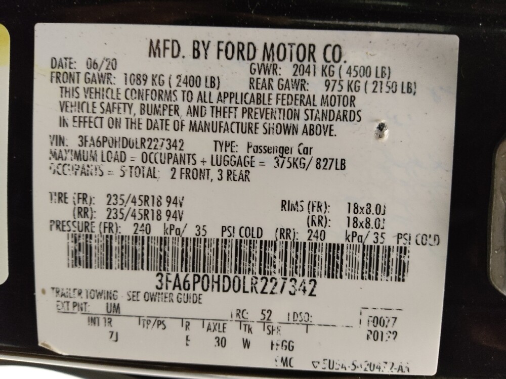 2020 Ford Fusion in Colorado Springs, CO 80909 - 18084611 33
