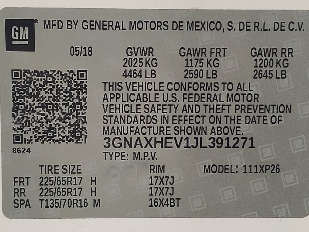 2018 Chevrolet Equinox in Lakeland, FL 33815 - 18084741 33