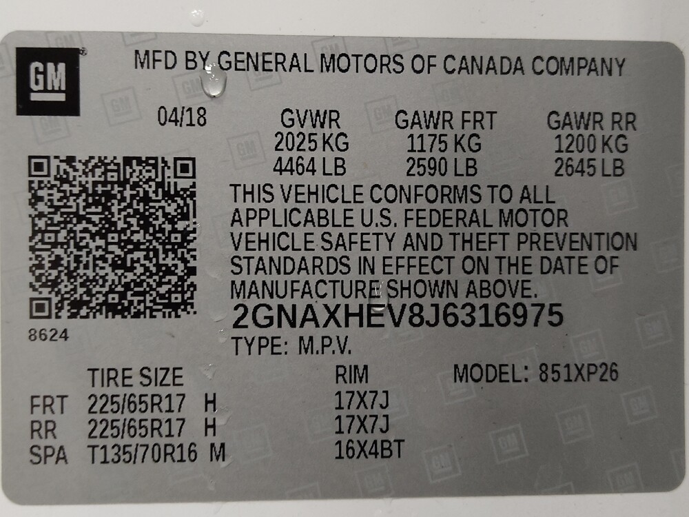 2018 Chevrolet Equinox in Tallahassee, FL 32304 - 18084742 33