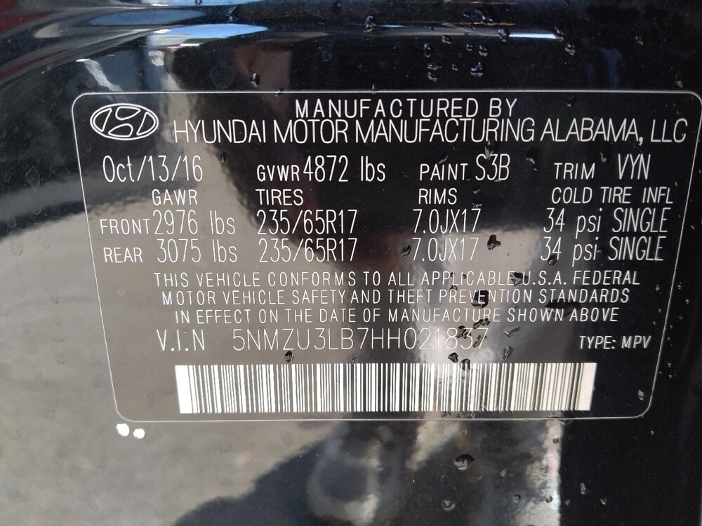 2017 Hyundai Santa Fe in Marietta, GA 30062 - 18084825 33