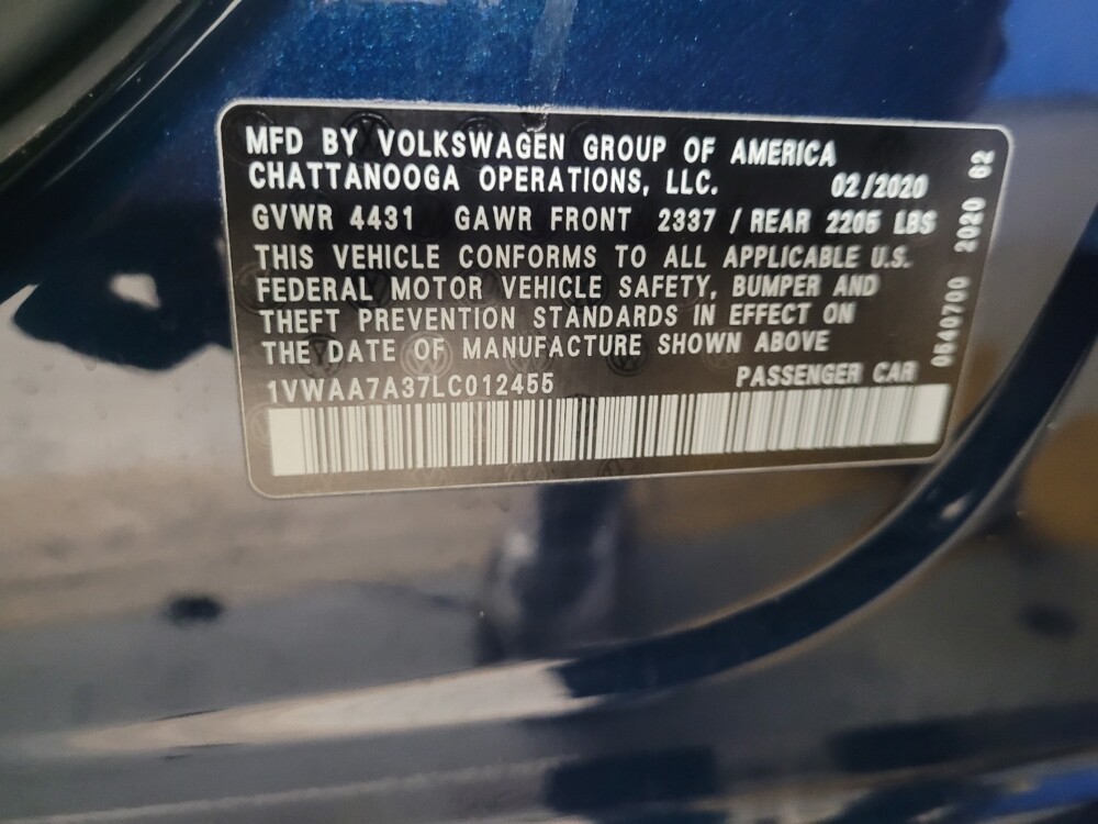 2020 Volkswagen Passat in Columbus, GA 31909 - 18084827 33