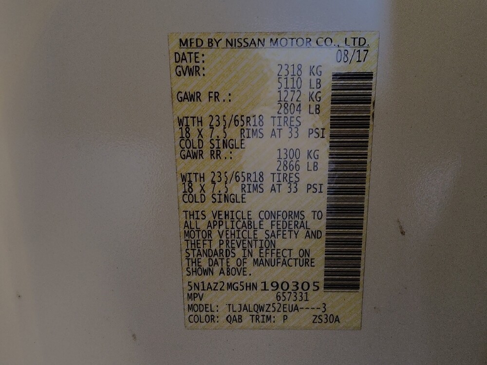 2017 Nissan Murano in Pensacola, FL 32505 - 18084839 33